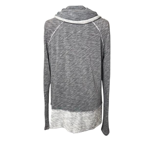 Free People Beach Sweater Women's Two Body Tan Cowl Neck Pullover Long Sleeve - Picture 4 of 8